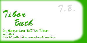 tibor buth business card